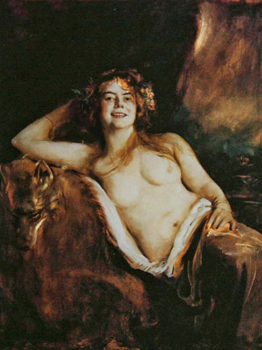 ulie virginie scheuermann as a bacchante